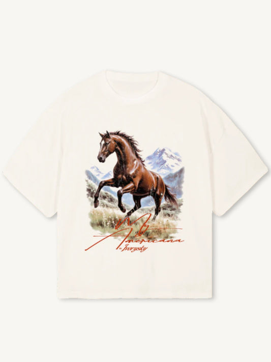 Ivory sky Americana western tee