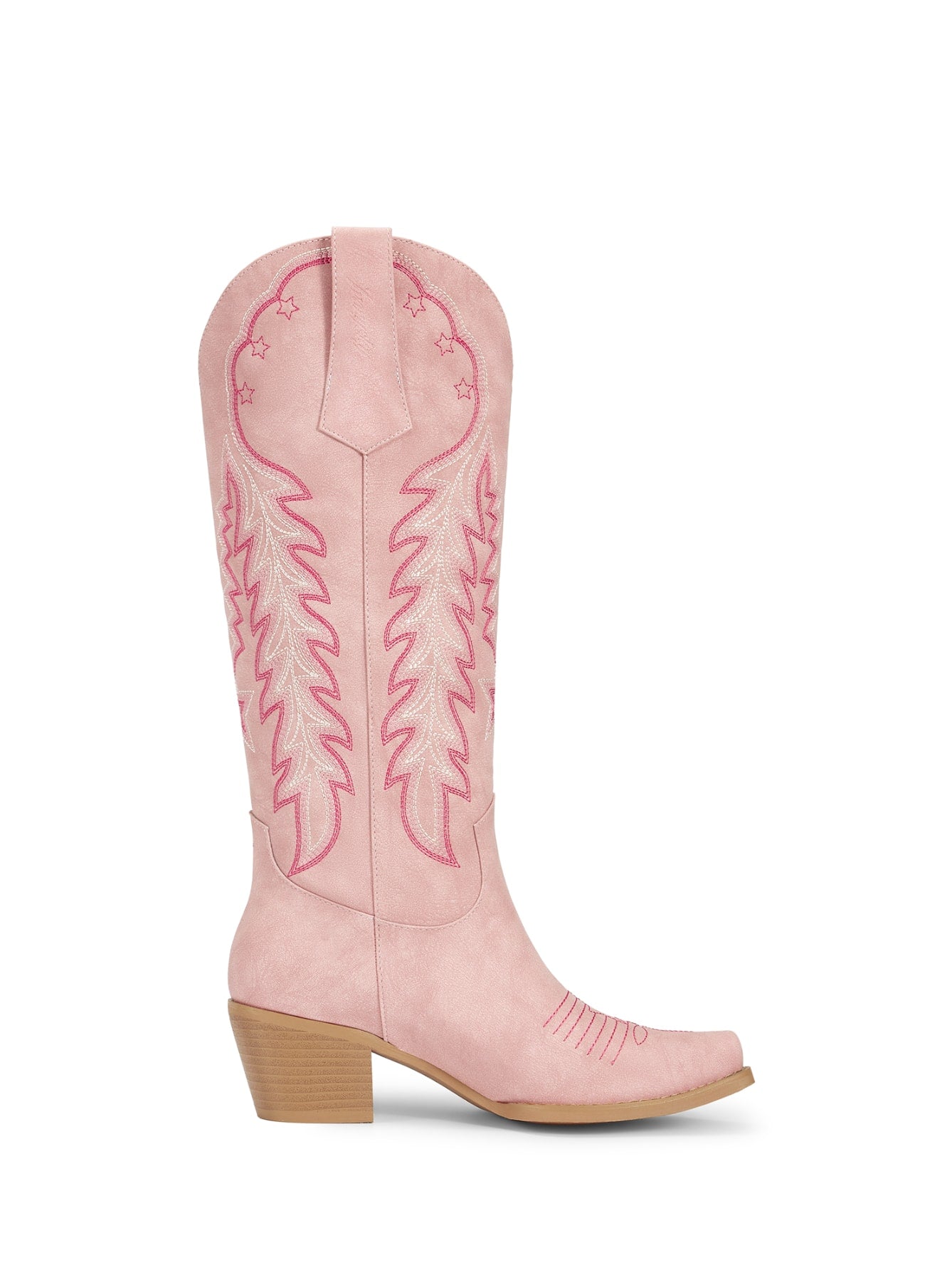 Ivory Sky Laura Western Boots - Pink