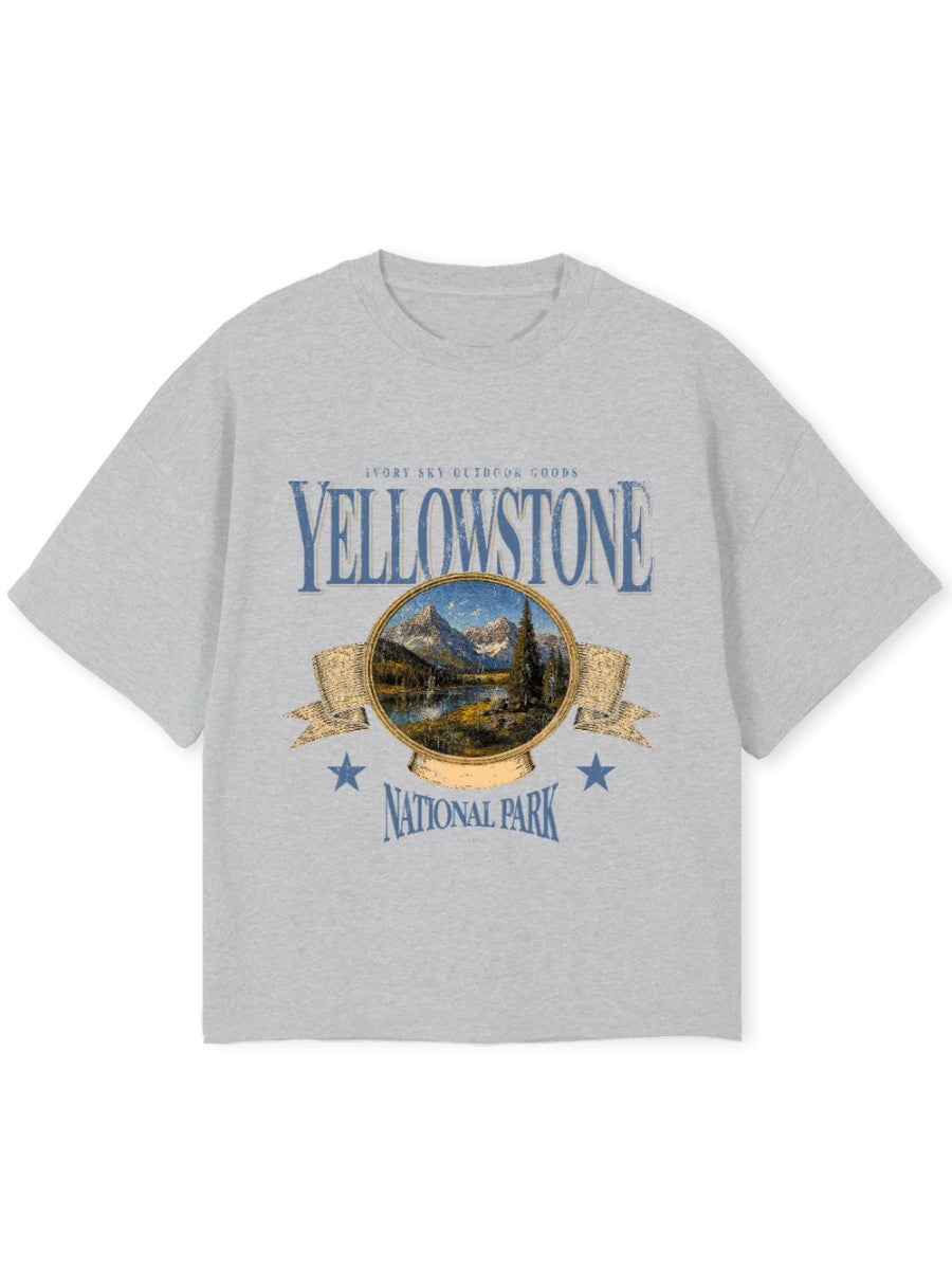 National Park Tee - Marl Grey