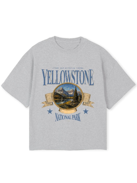 National Park Tee - Marl Grey