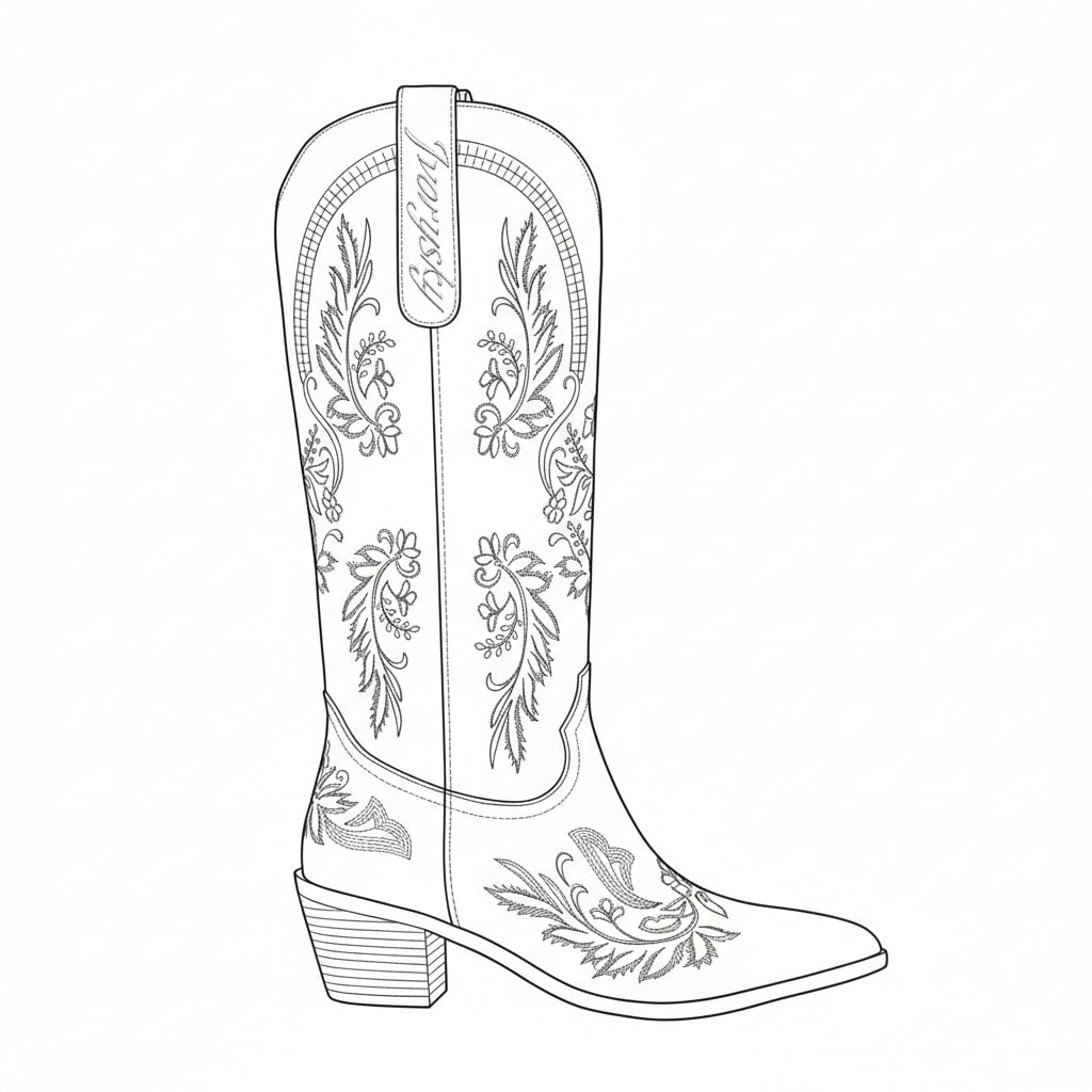 POSH by Poelman Jill cowboylaarzen off white POSH by Poelman Jill cowboylaarzen off white